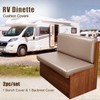SearchI PU Leather RV Dinette Cushion Covers, Stretch Camper Cushion