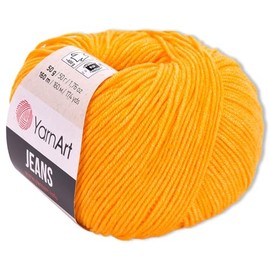 Frida's Wollhaus YarnArt 50g Jeans Knitting Crochet Amigurumi Baby Wool Pastel Colours 63 Colours (35 | Sun Yellow)