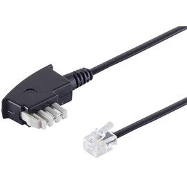1aTTack.de TAE-N to RJ11 6/4 Telephone Cable 6P4C Connection Cable with International Assignment for Answering Machine Fax Modem 1 x 20 m