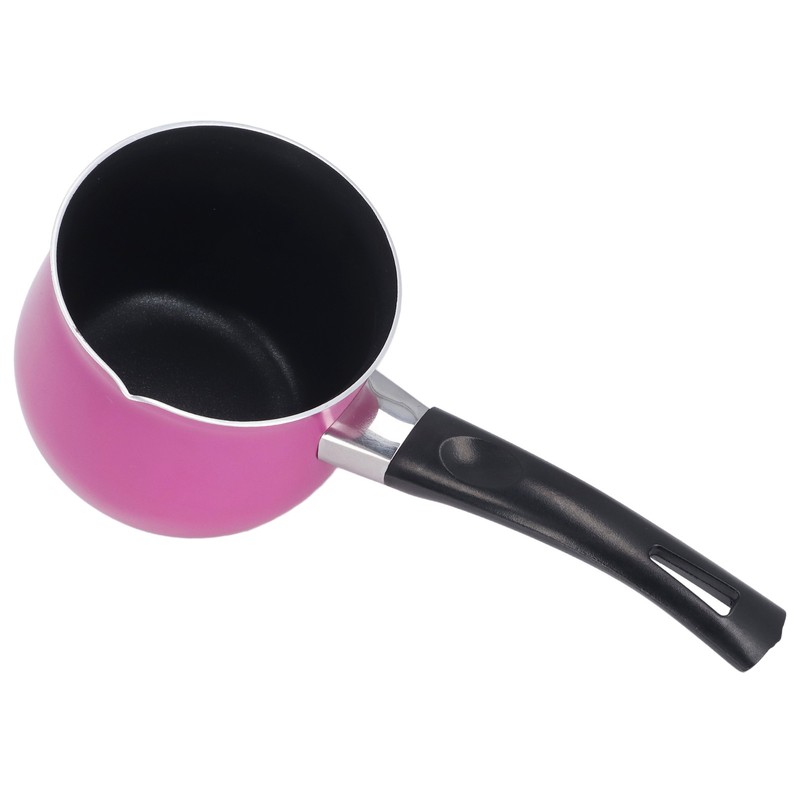 Mini Milk Pot Anti Sticky Single Handle Easy to Clean