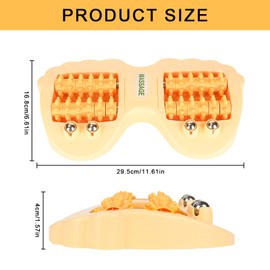 RUCUDIM Foot Massage Roller, Foot Massager, Reflexology Foot Massager, Foot Massage Heel Spurs Massager for Feet, Foot Roller for Relief Plantar Fasciitis (Orange)