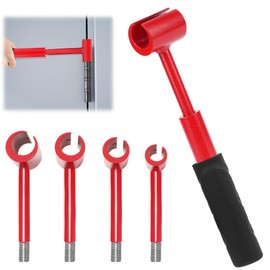 ASIEIT Upgraded 4 in 1 Door Hinge Adjustment Tool with Thread, Multi-Size Universal Door Gap Adjustment Tool for Residential & Commercial, Durable Hinge Gap Adjusting Wrench for Door Cabinet Alignment