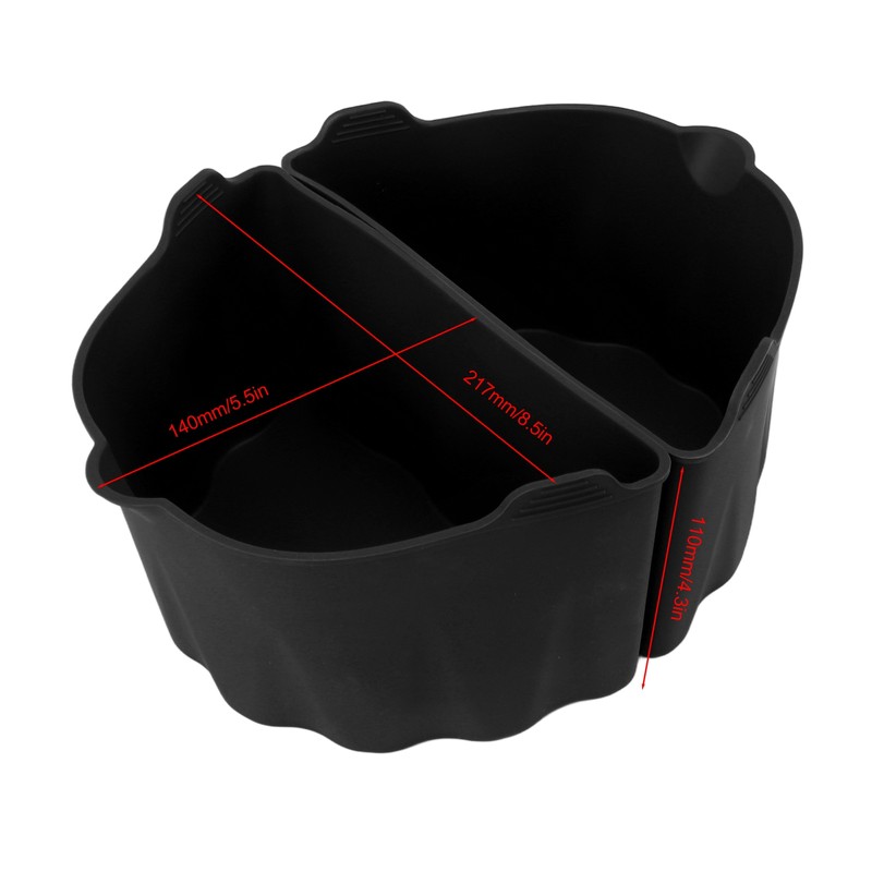 2Pcs Slow Cooker Liner 6‑7QT Silicone Cook Pot Divider Slow