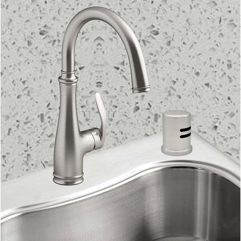 Stainless Steel Dishwasher Air Gap Cover only, Skirted, Replacement air