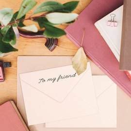 LIKAJON 200 Pack A7 Envelopes, Blush Pink Greeting Card Envelopes Self Seal, 5.24 x 7.24 in Envelopes for Birthday Graduation Baby Shower Wedding Invitation Cards