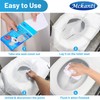 Mckanti Toilet Seat Covers Disposable - 60 Pack XL Flushable