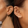S925 Sterling Silver Stud Earrings, Silver Hoops Earrings for Women