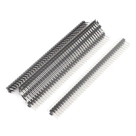 sourcing map 7 Pcs Dual Row 2x40Pin 2.54mm Flat Male Pin Header IC Connectors