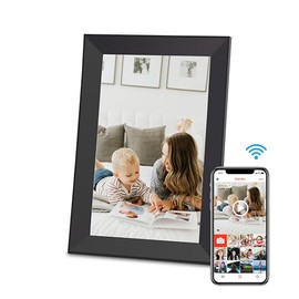 Hesmor Frameo Digital Photo Frame WiFi, 10.1 Inch Frameo Digital Picture Frame, 1280x800 IPS LCD Touch Screen, Auto-Rotat Built in 32GB storage, Share Moments Instantly via Frameo App from Anywhere, Black