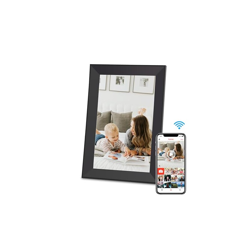 Hesmor Frameo Digital Photo Frame WiFi, 10.1 Inch Frameo Digital