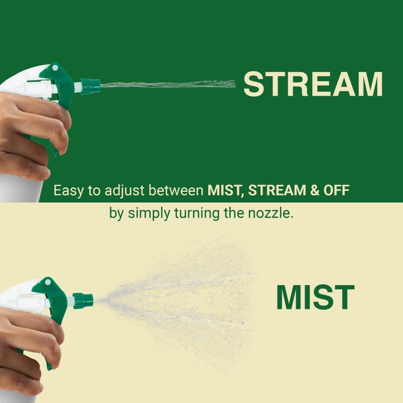 Heluva Green Spray Bottle Nozzle Replacement, Bottle Tops Only -