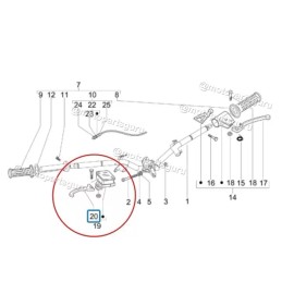 Vespa (Original OE) 497042 OEM Brake Lever Right or Left Side Vespa S GT Elettrica GTS GTV LX Sprint