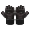 BOODUN Half Finger Gloves Deerskin Gloves with Wrist Wrap for