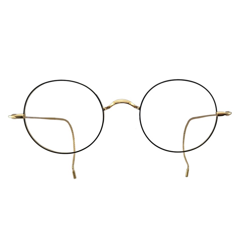 Circleperson Pure Titanium Eyeglasses Vintage round Cable temple Light Weight