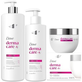 DOVE Kit Rutina Completa Hydra Alivio. Hidratación por 100h, 3 pzas: Shampoo, Acondicionador y Mascarilla Capilar