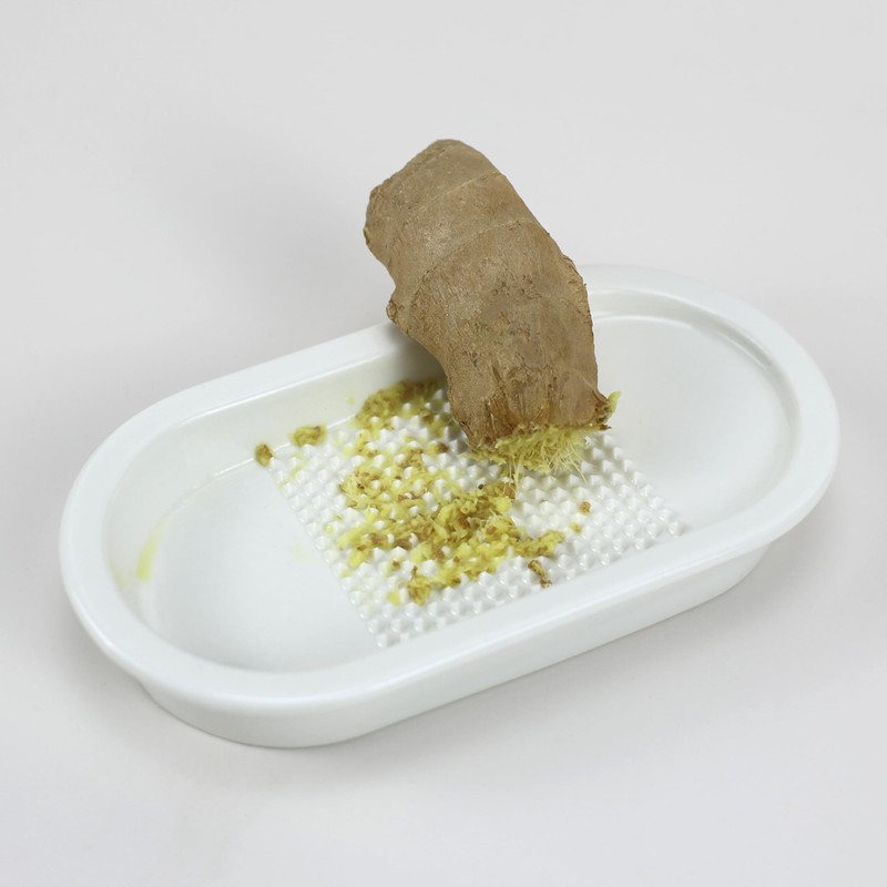 EIKS Ceramics Grater Plate for Ginger Garlic Wasabi Daikon Fruits