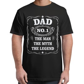 Dad Shirt - Dad T-Shirt - Daddy Shirts - Father Tshirt - Fathers Day Shirt - Gifts for Dads on Father's Day (Black, M)
