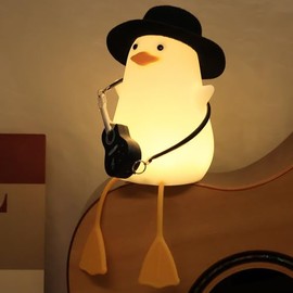 Anywin Anywin Cute Guitar Duck Light, Funny Duck Toys with Gentleman Hat & Mini Guitar & Warm Color & Dimming & Timer for Room Decor, Creative Gifts for Birthday Xmas Baptism for Baby Girls Boys Child