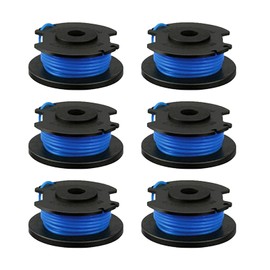 YWNYT Strimmer Spool Compatible with Ryobi One+ AC14RL3A, 1.65mm x 3.35m String Trimmer Replacement Spool Line Replacement for Ryobi 18V 24V 40V Strimmer (6 spool)