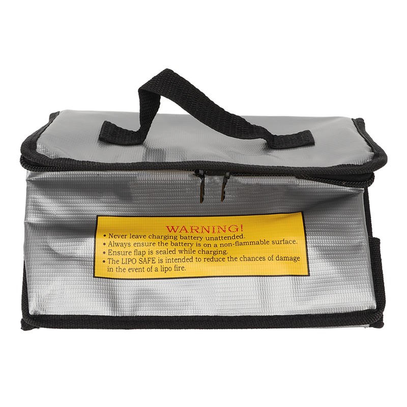 3Pcs Lipo Battery Safe Bag Fireproof Explosionproof Large Capacity Storage