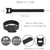 ColorfylCoco 100pcs 15cm (150mm) Long Velcro Cable Ties Nylon Cable