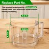 7-Cup Food Processor Work Bowl Compatible with Cuisinart DLC-10 Series（2tabs