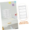 NUOBESTY Office Drawer Organizer Transparent Storage Box for Desk Bathroom