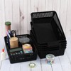 Ionoloy 6-Pack Plastic Paper Storage Basket Tray, Desktop Organizer Baskets,