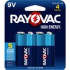 Rayovac High Energy 9V Batteries (4 Pack), Alkaline 9 Volt