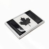 Perdecor Black Canada Flag Sticker Emblem Decal Canadian Car Chrome