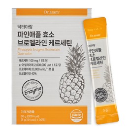 Dr. Aram Pineapple Enzyme Bromelain Quercetin Quercetin, 1 piece, 90g / 닥터아람 파인애플 효소 브로멜라인 케르세틴 퀘르세틴, 1개, 90g