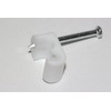 UKFIX 100 x White Twin Satellite Shotgun Cable Clips, Sky