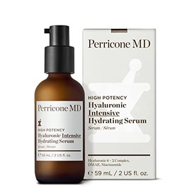 Perricone MD Suero hidratante intensivo hialurónico de alta potencia, suero facial hidratante con complejo hialurónico 4+2, niacinamida y DMAE, reafirmante y rellenador para una piel visiblemente más suave, 2 onzas líquidas