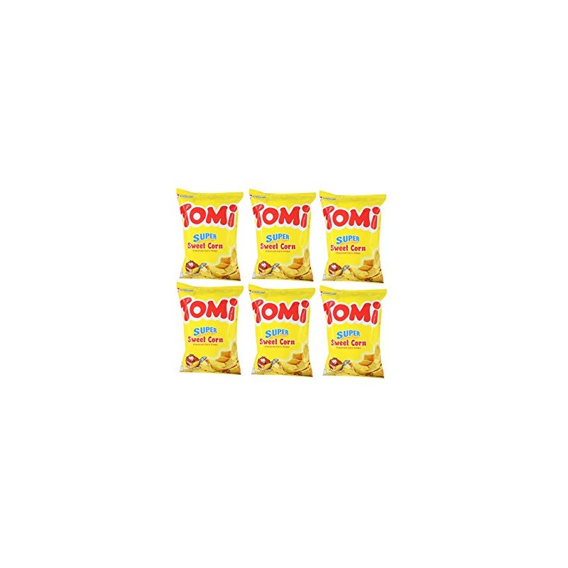 Tomi Flavored Corn Chips (Super Sweet Corn, 6 Pack of