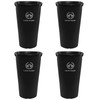 Asking 19.92" Tall Plastic Flower Vase Buckets, 4 Pcs Large