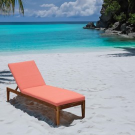 Tommy Bahama Chaise Cushion, 26" X 82" X 2.5", Bamboo Bay Mango