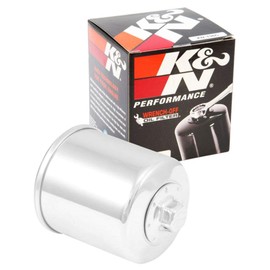 K&N Powersports Filtro de Aceite de Alto Rendimiento, Cromado, Fitment