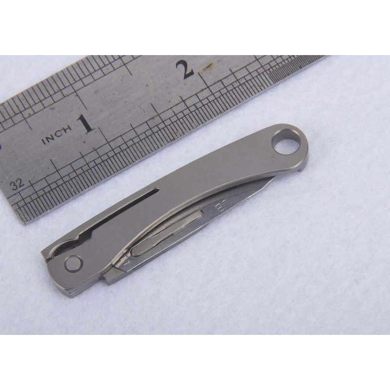 ILEAF Titanium Alloy Daily Mini Pocket Folding Utility Knife with
