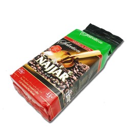 Café Najjar, Turkish Coffee with Cardamom, 2 x 450 Gr , 100% Arabica Coffee Beans, Ground Coffee, Dark Roast, Lebanese Coffee, Arabic Coffee, Coffee Beverages, Works with Turkish Coffee Machine.