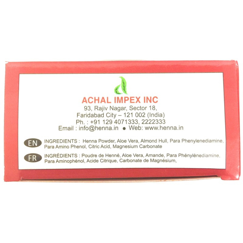 Noorani Chestnut Colour Henna Henné Marron