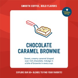 Cameron's Coffee Single Serve Pods, Flavored, Chocolate Caramel Brownie, 96 Count