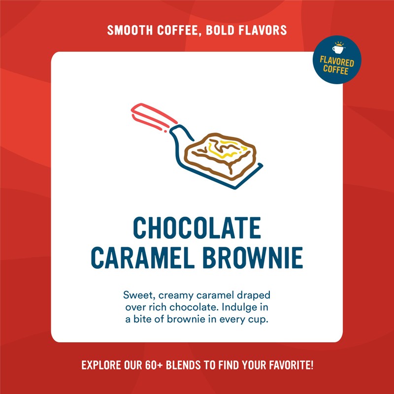 Cameron's Coffee Single Serve Pods, Flavored, Chocolate Caramel Brownie, 96