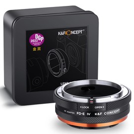 K&F Concept Lens Mount Adapter FD-NEX IV Manual Focus Compatible with Canon FD & FL 35mm Lens and Sony E Mount Camera Body