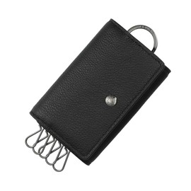 Coach Key Case, Five Ring Key Case, CX142 QB/BK QB/Black, black