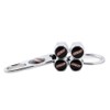 XDG 4Pcs Rustproof Zinc Alloy Chrome Car Tire Valve Stem