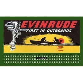 LIONEL STYLE BILLBOARD GLOSSY EVINRUDE  & AMERICAN FLYER