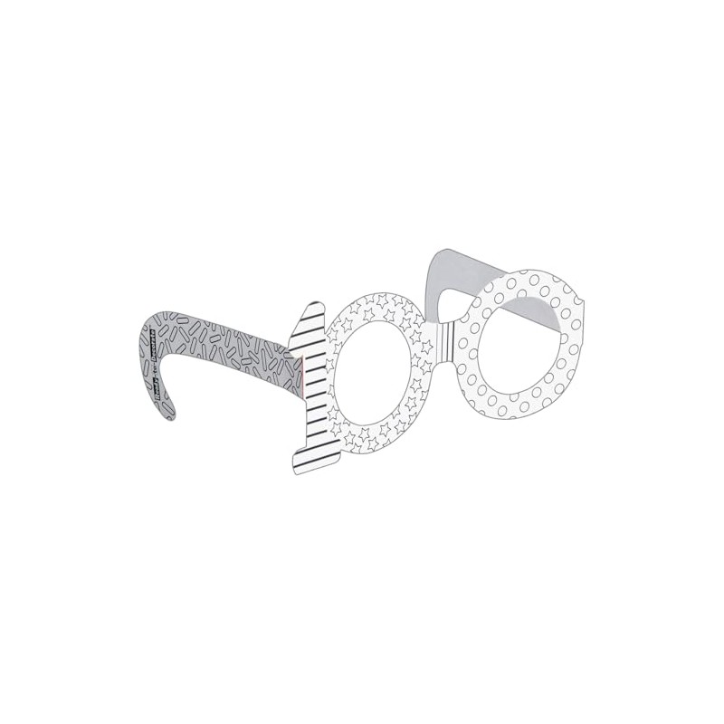 Really Good Stuff Ready-to-Decorate 100th Day Glasses