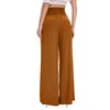 FUNYYZO Womens Palazzo Pants Elastic Waisted Pull On Trousers Casual