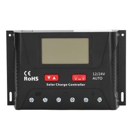 Solar Charge Discharge Controller LCD Display 3 Stage PWM Solar Panel Regulator 40A 12V 24V