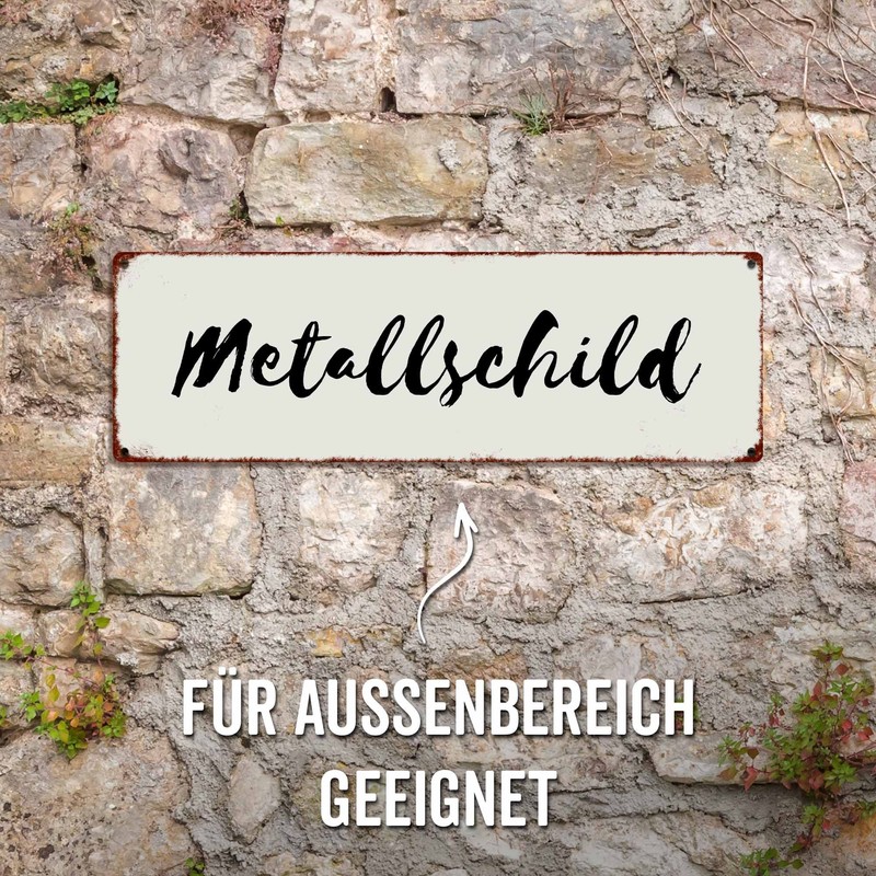 Interluxe Metal Sign Sport GIBT DIR DAS GEFÜHL NACKT GUT